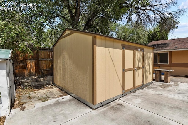 view of outbuilding