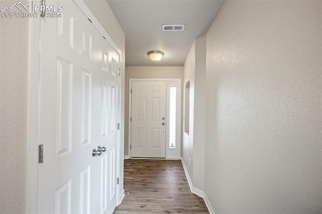 entryway featuring light wood-type flooring