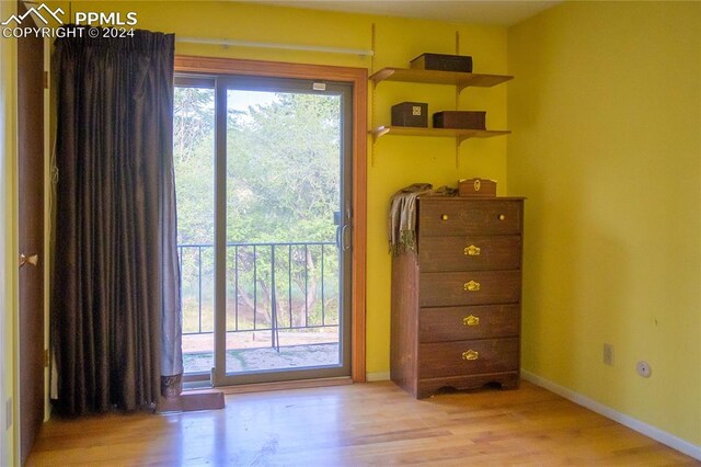 interior space featuring light hardwood / wood-style floors