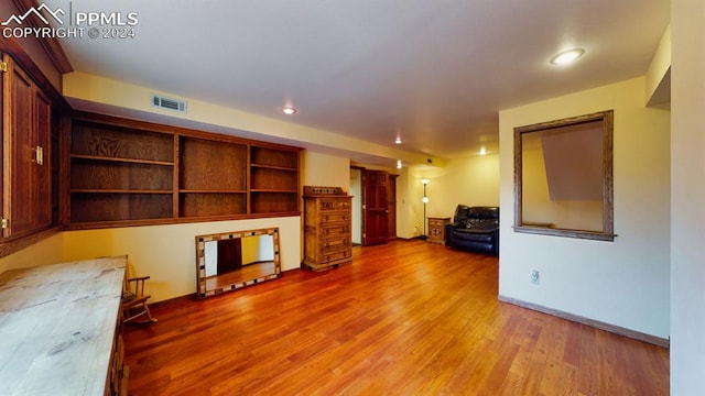 interior space featuring hardwood / wood-style floors