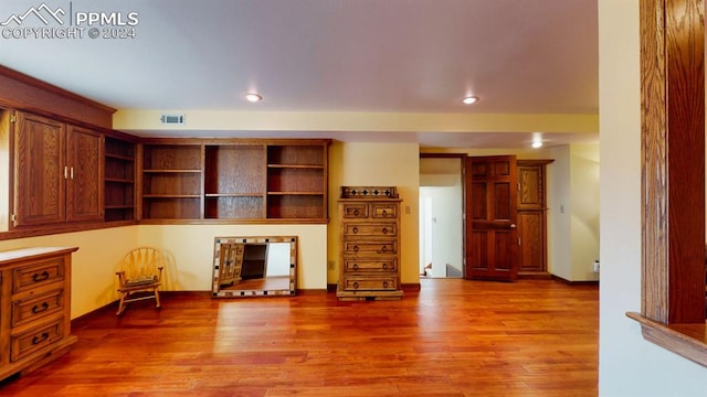 living room featuring hardwood / wood-style floors