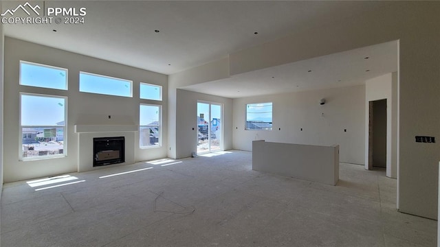 view of unfurnished living room