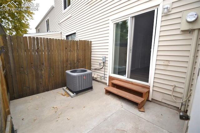 view of patio / terrace featuring cooling unit