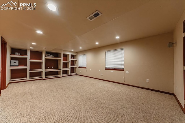 view of carpeted empty room