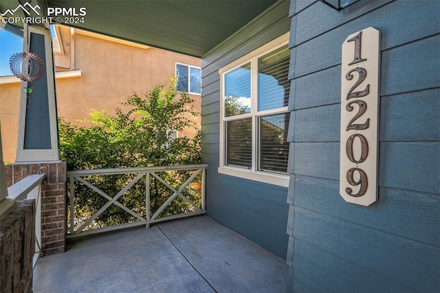 exterior space featuring a porch