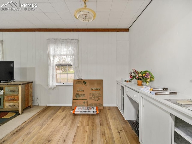 interior space featuring light wood-type flooring