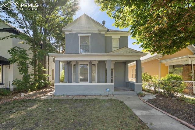 view of front of house with a porch