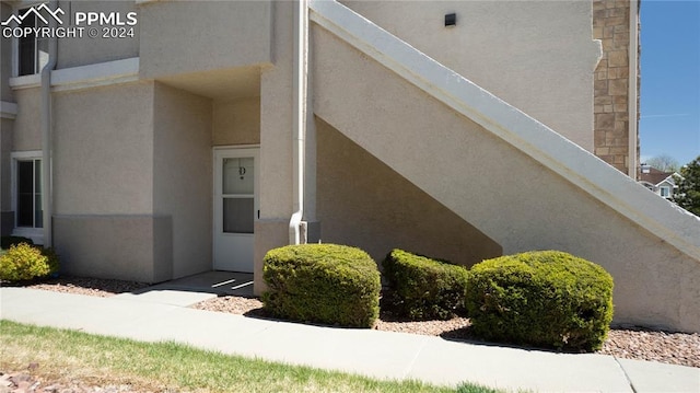 view of property exterior featuring stucco siding