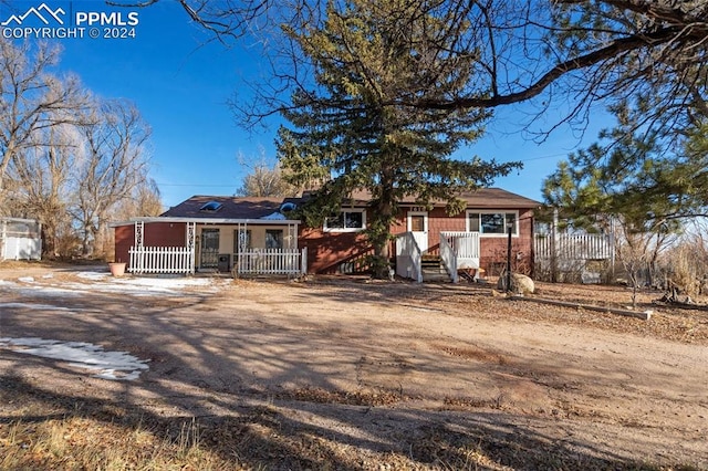 view of ranch-style home