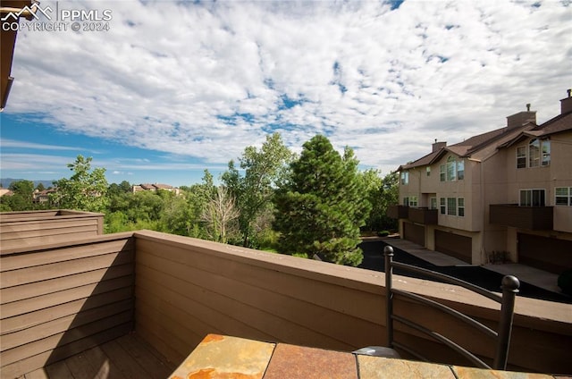 view of balcony