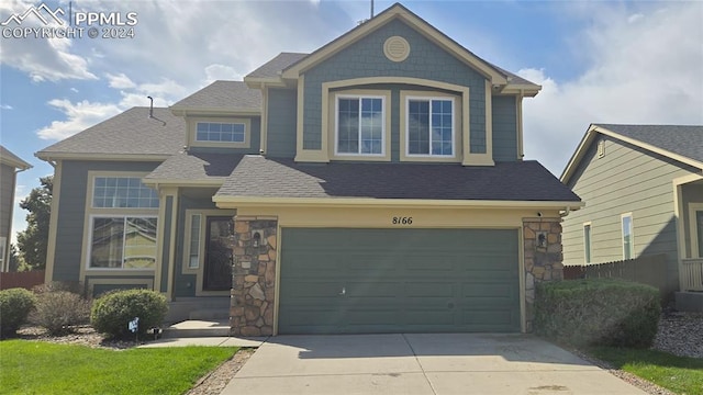 view of front of house featuring a garage