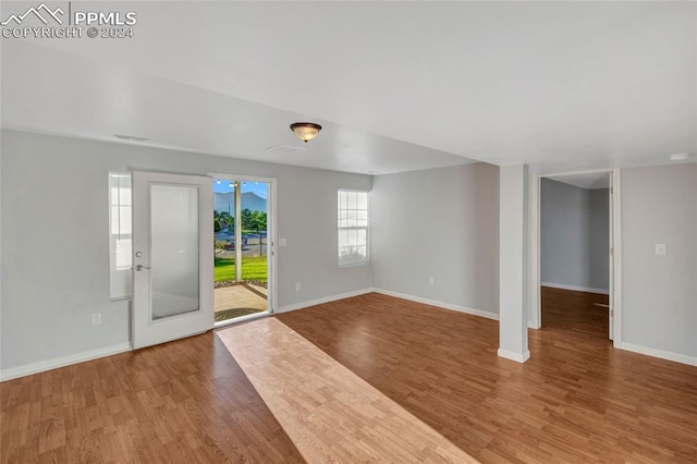 foyer featuring hardwood / wood-style floors