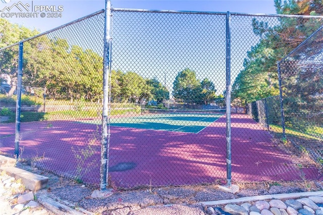 view of sport court