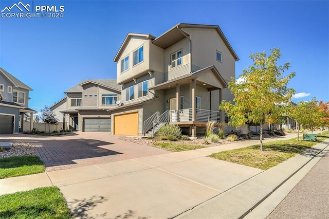 view of front of house featuring a garage