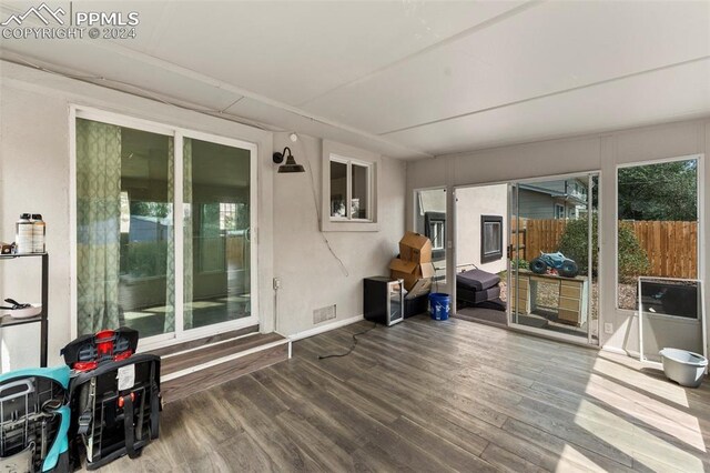 view of sunroom / solarium