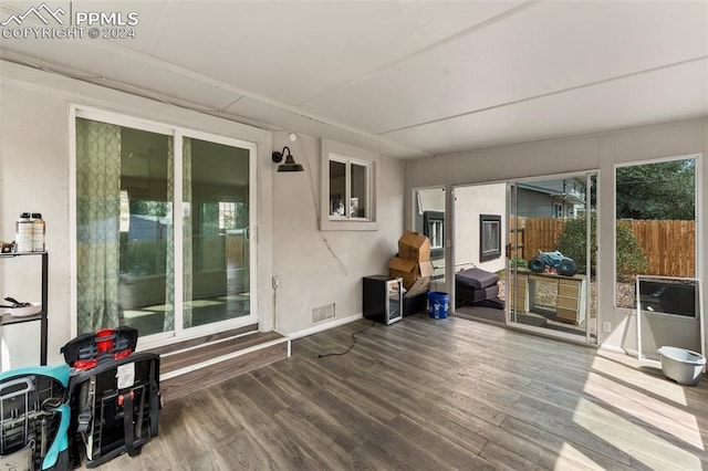 sunroom with visible vents