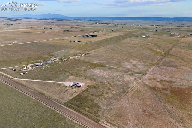 drone / aerial view featuring a rural view