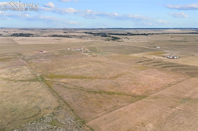 drone / aerial view with a rural view