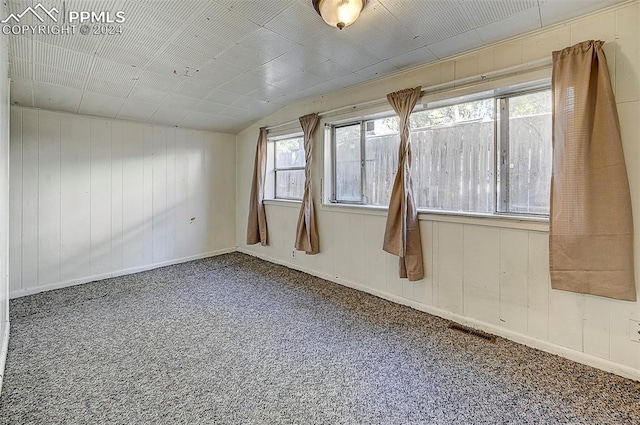 carpeted spare room with plenty of natural light