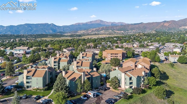 140 W Rockrimmon Blvd Unit 204, Colorado Springs, CO 80919 - bird's eye view with a residential view and a mountain view