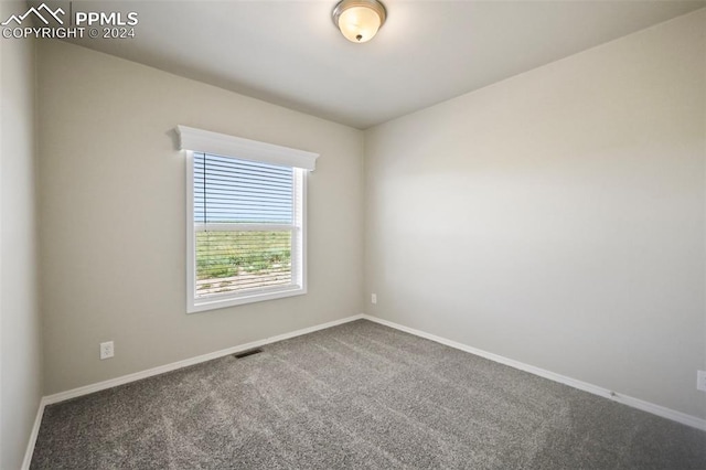 view of carpeted empty room