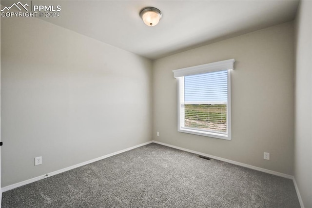 view of carpeted empty room