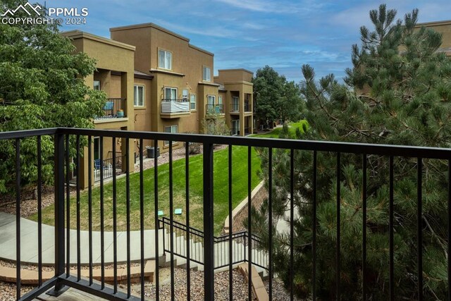 balcony featuring a residential view