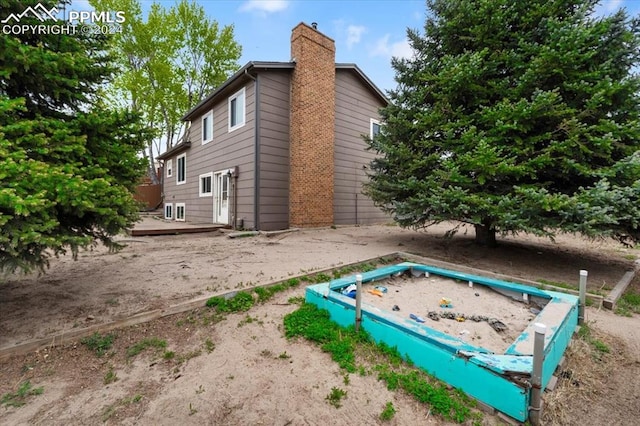 exterior space with a wooden deck