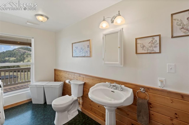 bathroom featuring toilet