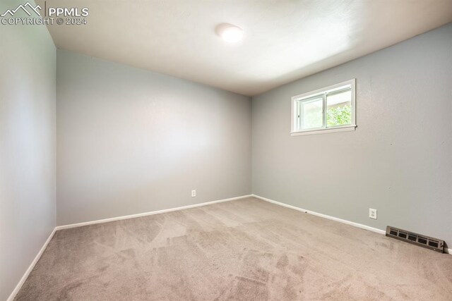 view of carpeted empty room