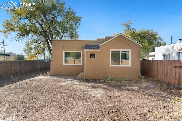 view of back of property