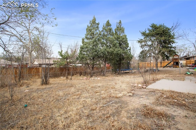 view of yard featuring a playground