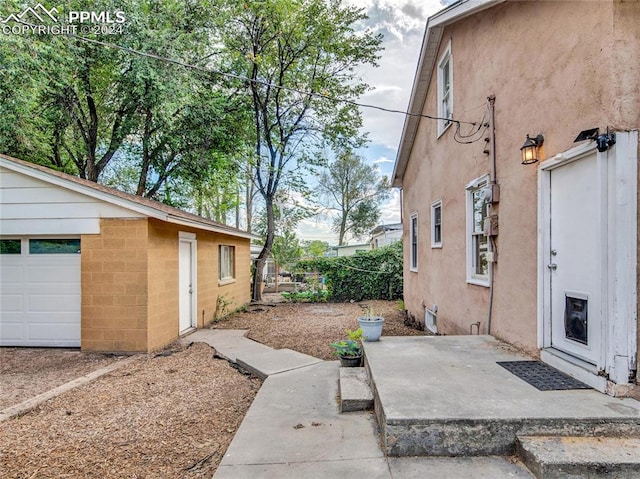 exterior space with a patio