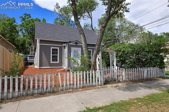 view of front of home