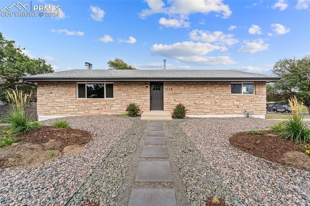 view of ranch-style house