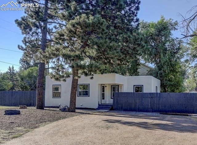 view of art deco home