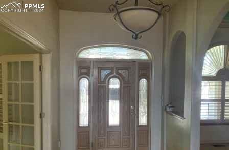 foyer entrance with plenty of natural light