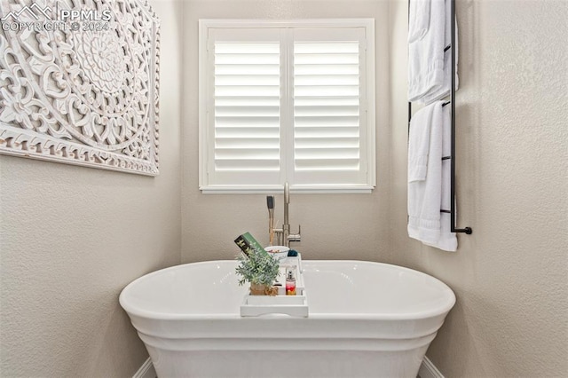 bathroom with a bathing tub