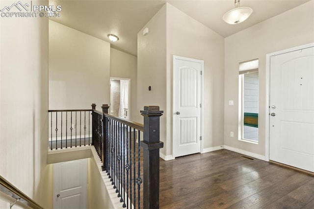 entryway featuring dark hardwood / wood-style flooring