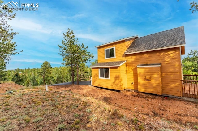 view of rear view of property