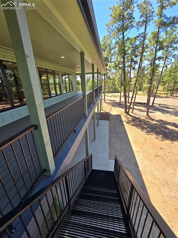 view of stairs