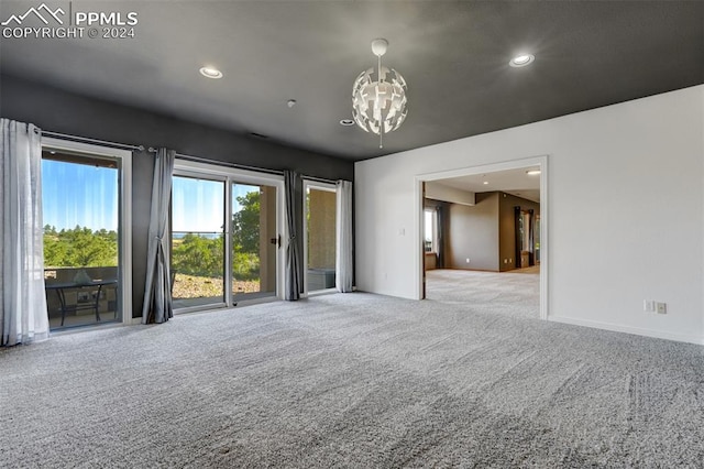 interior space featuring carpet flooring