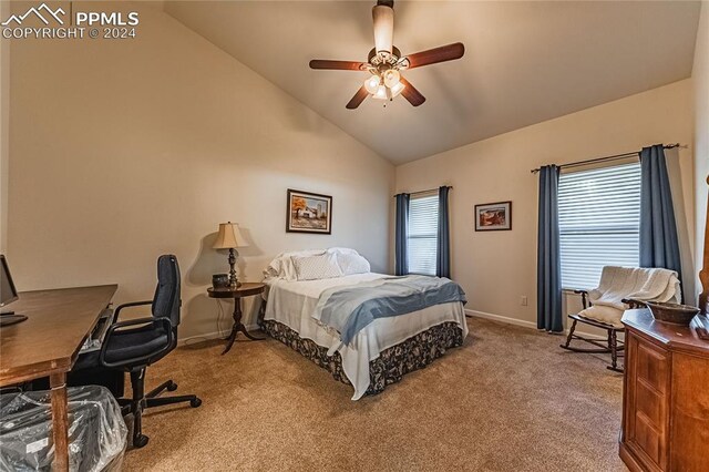 view of carpeted home office