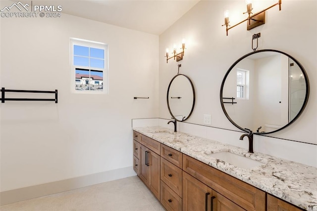 bathroom with vanity