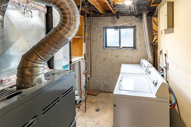 laundry area featuring separate washer and dryer