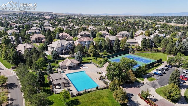 birds eye view of property