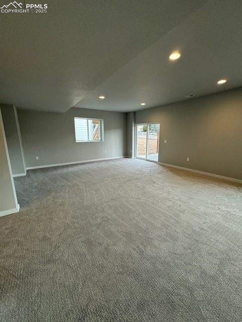 view of carpeted empty room