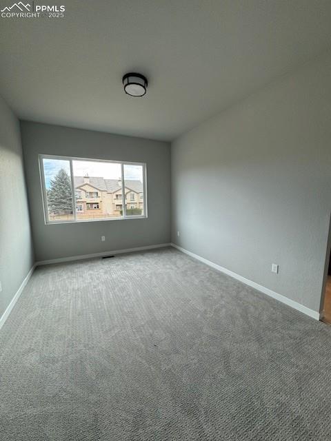 spare room featuring carpet floors