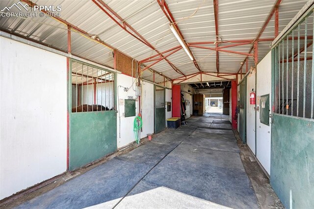 view of horse barn