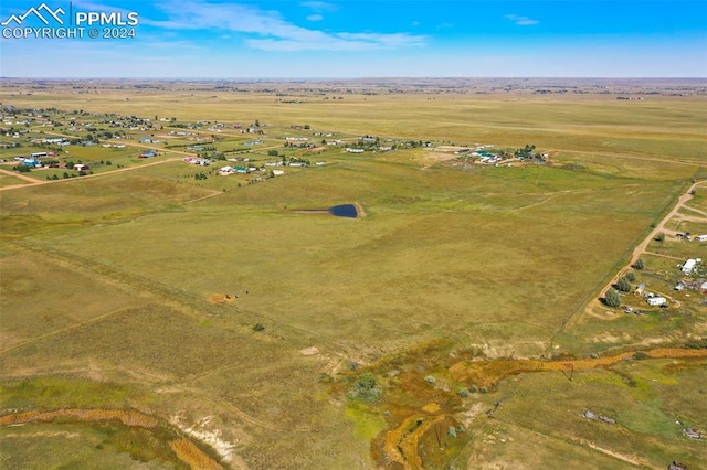 bird's eye view featuring a rural view